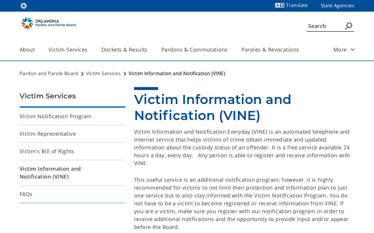 Jefferson County parole notification and supervision resource
