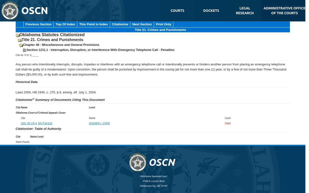 Jefferson County inmate release date Oklahoma earned-credit statute