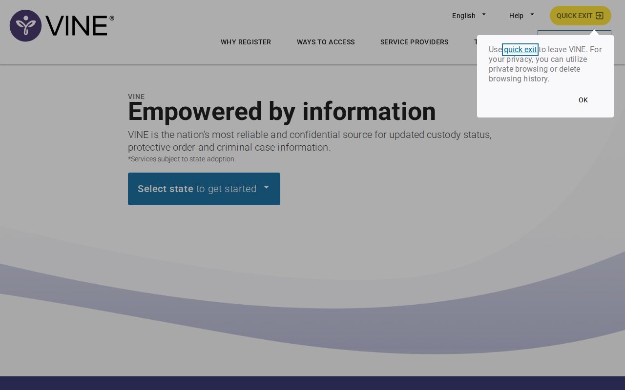 Jefferson County VINELink inmate release check and notification workflow